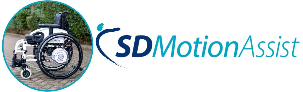 Navy & Teal SD Motion Assist Logo Next To User Image