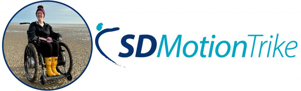 Navy & Teal SD Motion Trike Logo Next To User Image
